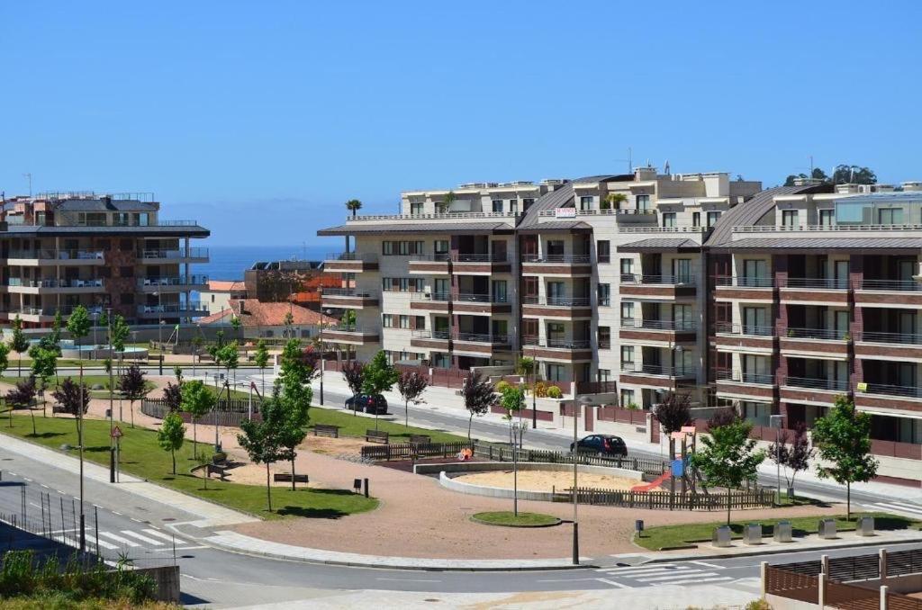 Acogedor Apartamento Con Terraza En Portonovo Kültér fotó